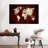 " White On Red World Map " by Jorge S-1171963728