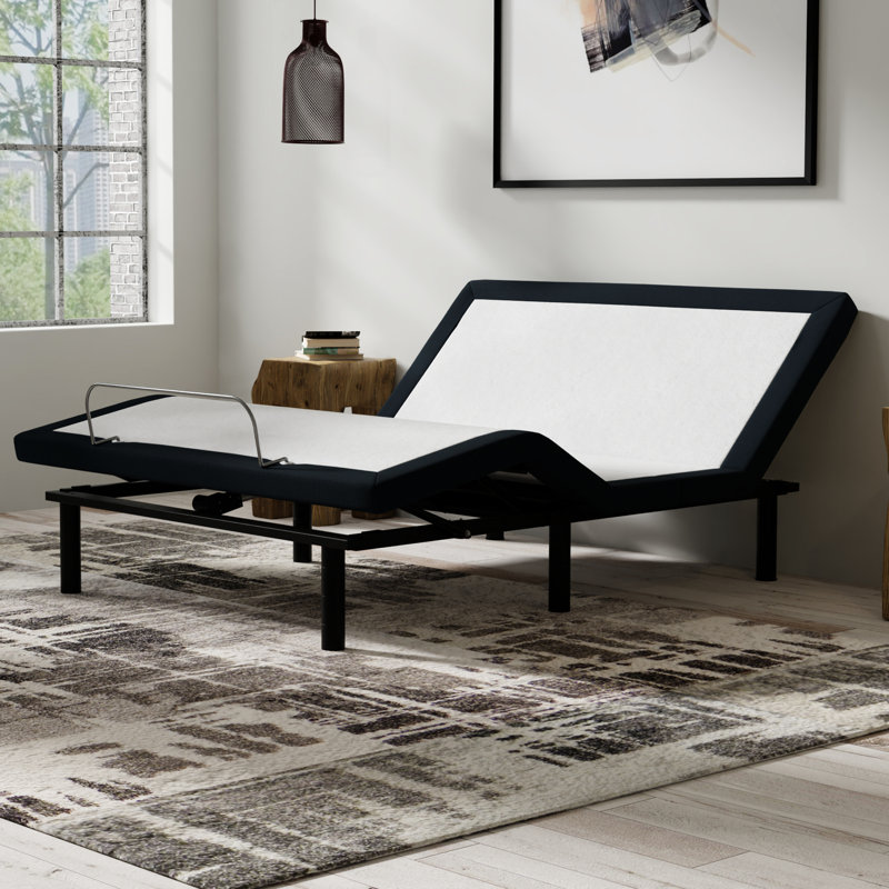 Base réglable: massages, lit double très grand 77,17 po, massage double, poids de 125,89 lb