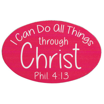 Magnet I Can Do All Things 5 x 2,75 po