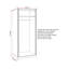 Clarita 2 Door Wardrobe 