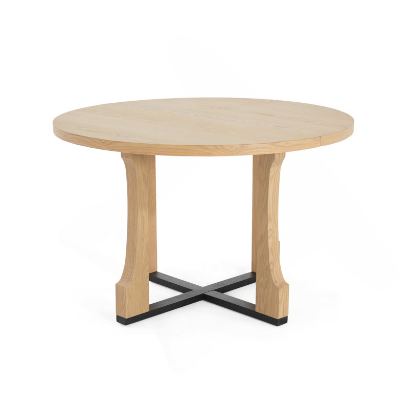 48" Round Dining Table, Natural Ash