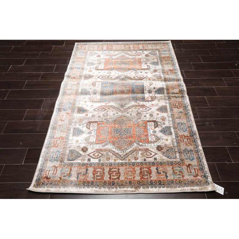 Tapis rectangulaire unique 5 pi x 7 pi Liliano