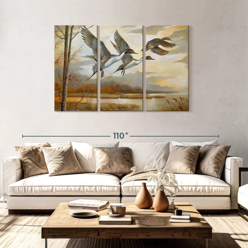 Brampt Pintails, 48" H x 74" W
