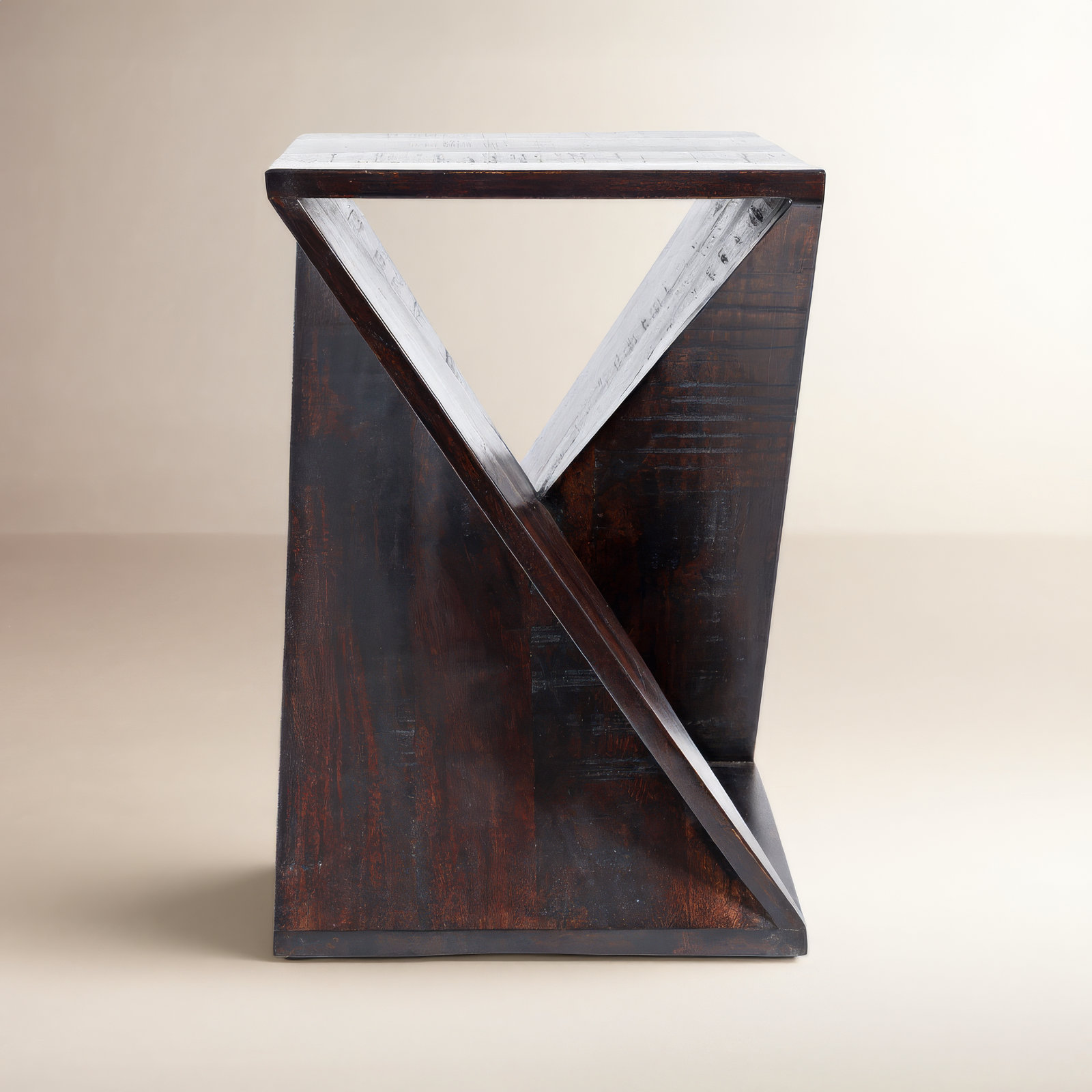 Rivera Solid Wood End Table, Espresso