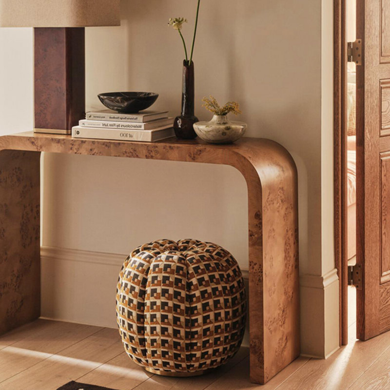 Console minimaliste en bois de style italien, H 29,9 po x l 59 po x P 13,7 po