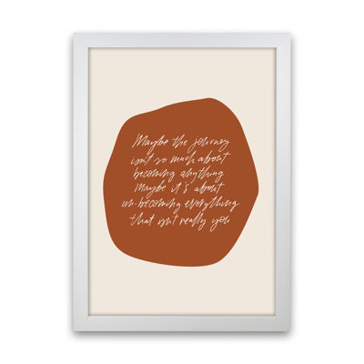 Maybe the Journey 1 Piece Wrapped Canvas Wall Art