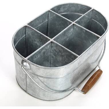 Galvanized Table Caddy - Oval