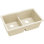 Évier de cuisine à double cuve avec séparation aqua l 33 po x l 19 po Quartz Luxe