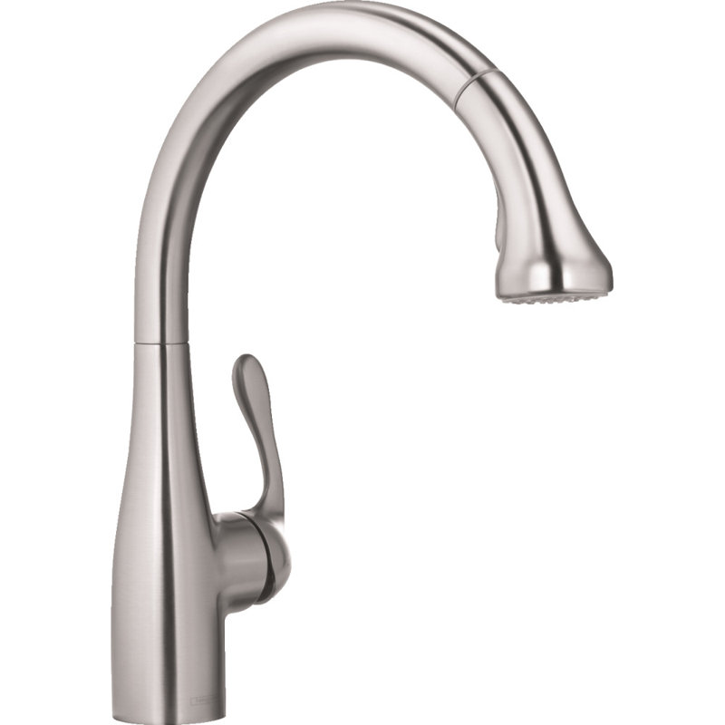 Allegro E Pull Down Bar Faucet, Steel Optik, 2.2 GPM