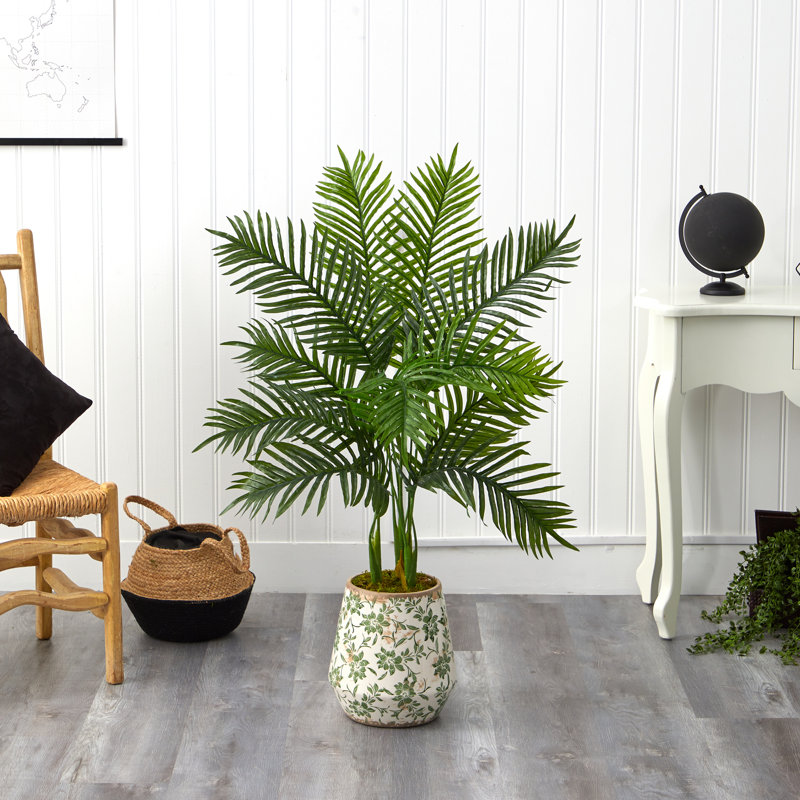 46'' Faux Palm Tree in Ceramic Planter