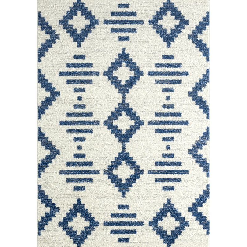 Tapis bleu marine Tidaholm Carlisia CAS230A, Rectangle 7 pi 9 po x 10 pi 2 po