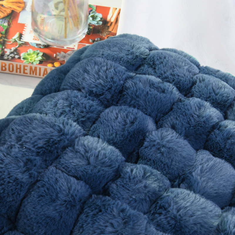 Repose-pieds Aislee, Polyester à 100 % bleu foncé