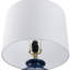 24,5 po Lampe de table en céramique bleue à 3 voies avec abat-jour tambour-1122774101