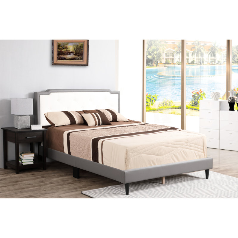 Upholstedred Bed Frame With Headboard