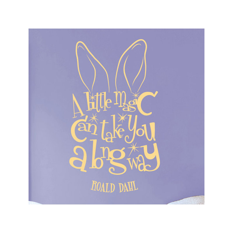 Roald Dahl Wall Sticker, Beige