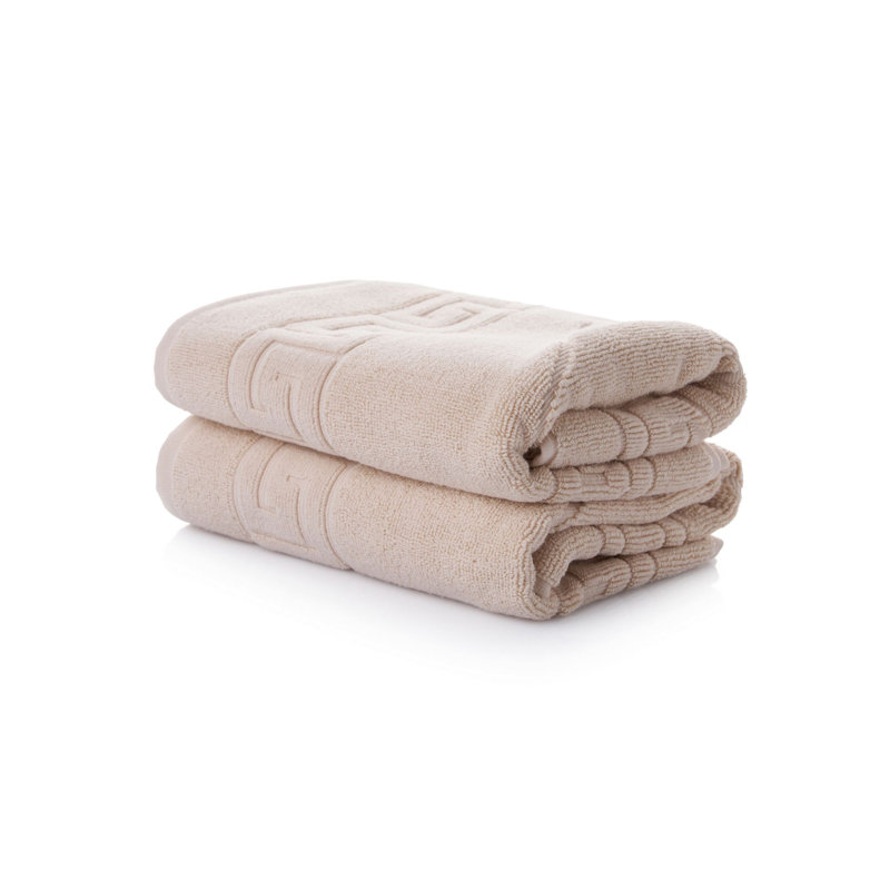 Ensemble de tapis de bain en coton de luxe (2 pièces), crème, 19,7 po x 27,6 po | 100% coton, 20,5 oz / verge carrée | Lavable à la machine à 104 ° F | Doux et absorbant, parfait pour la décoration et le confort de la salle de bain