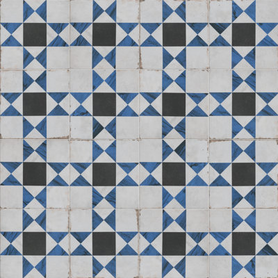 Renaissance Deco 8" x 8" Porcelain Wall & Floor Tile