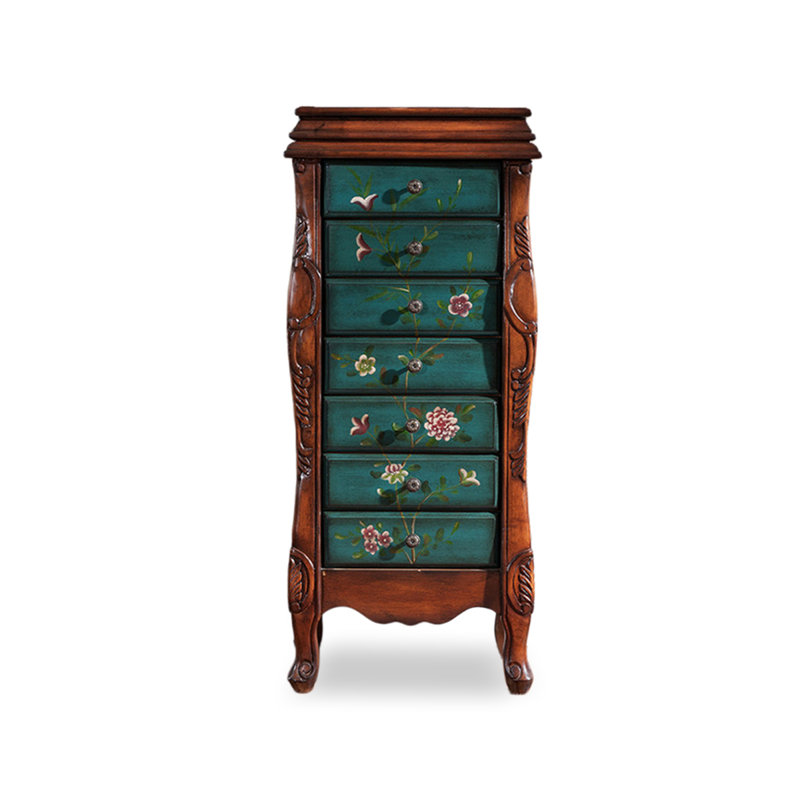 Armoire à bijoux avec miroir American