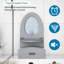 Toilette une pièce Alvantor, puissante toilette allongée à double chasse 1,1 / 1,6 GPF, siège à fermeture douce gris