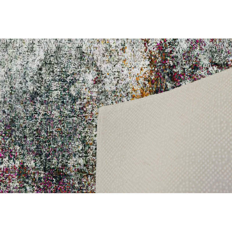 Luxurious Woven Carpet 5.2 x 7.5 ft, 100% Polyester, 0.4 in Pile Height | Antibacterial, Non-Slip PVC Dot Underside, Machine Washable | Elegant 3D Digital Print Design, Perfect for Living Room & Bedroom Décor