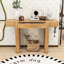 Console rustique en bois avec tiroir, prise de courant-818023169