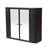 Black Wall-Mounted Bathroom Cabinet With Mirror-40147227