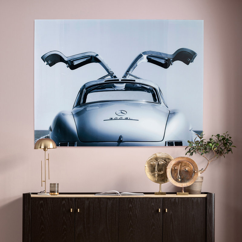 Back Of Classic Car - No Frame Photograph on Glass