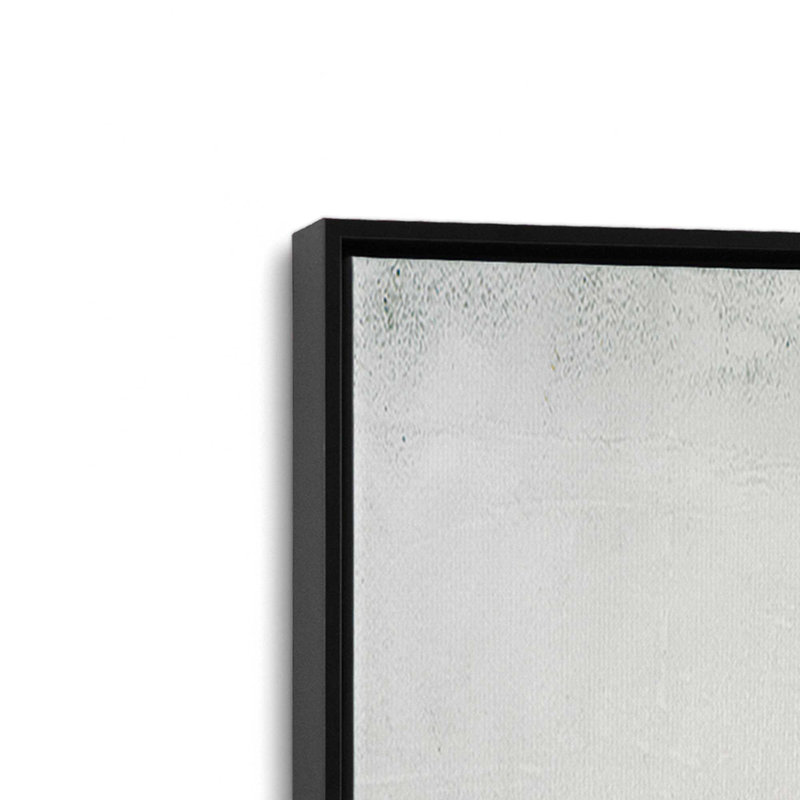 Impression sur toile «Horizon Blends with Sea» , H 12,75 po x l 12,75 po x P 1,75 po, Cadre flottant noir satiné, 1