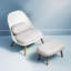 Paget Upholstered Accent Chair with Footstool-42004484