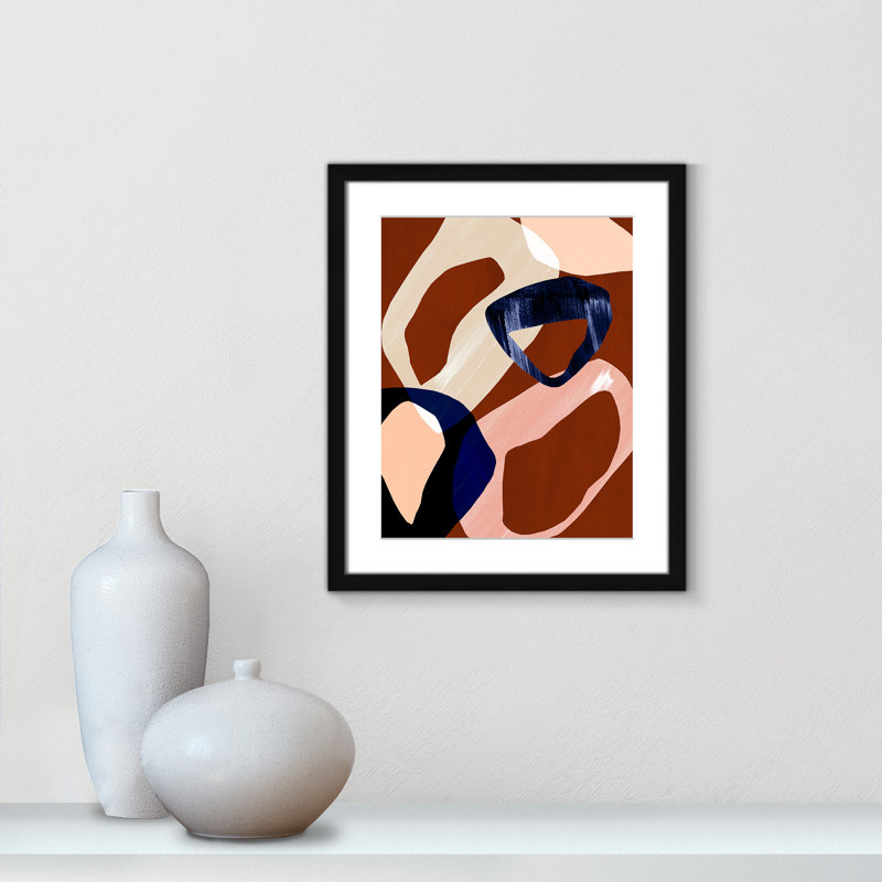 Loop I Print par Violets Print House, L 16 po x H 19 po, Imprimé mat, Noir satiné