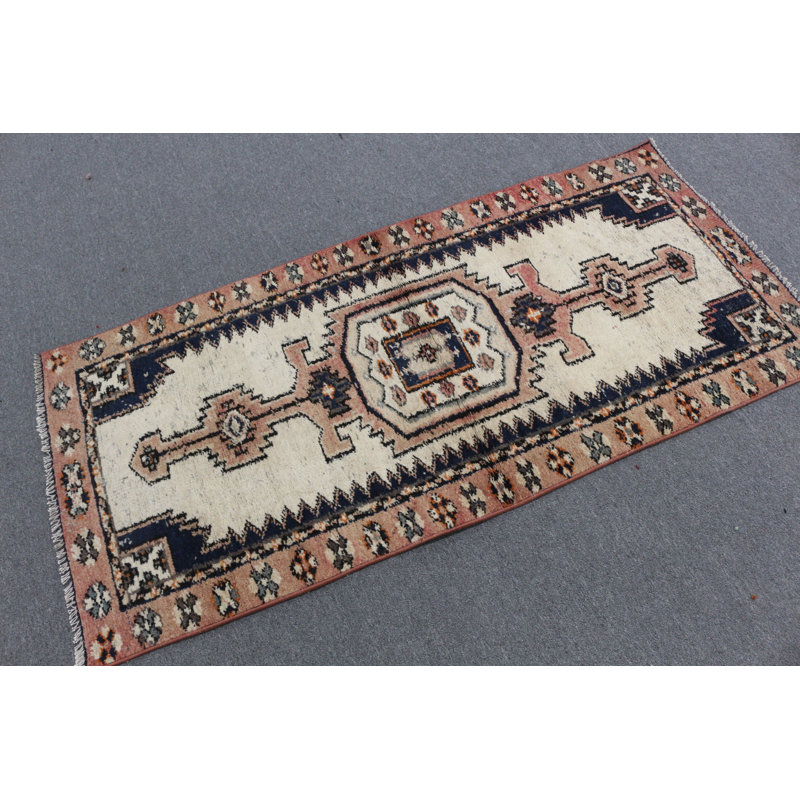 Tapis turc antique comme magnifique tapis extérieur beige ou ajout de chambre à coucher organique
