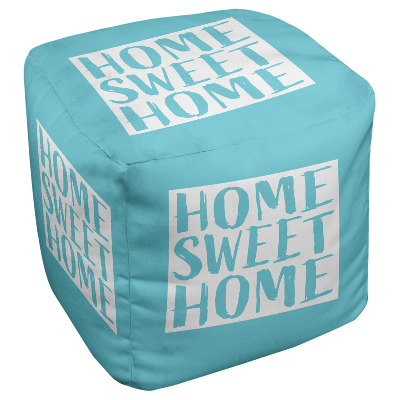 Repose-pieds à cubes wyoming the home, Bleu sarcelle
