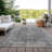 Scarlune Gray Washable Indoor-Outdoor Rug - LOOMLAN-927771932