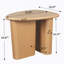 Table d'appoint de table fuselée (bois naturel)