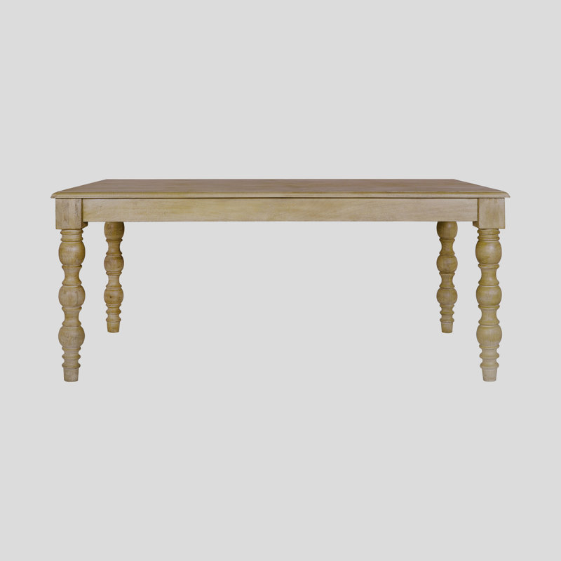 Table de salle à manger Guderian, H 30 po x L 72 po x l 36 po, Brun