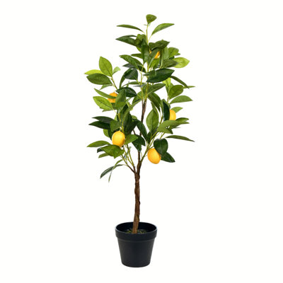 Citronnier artificiel en pot 28 po