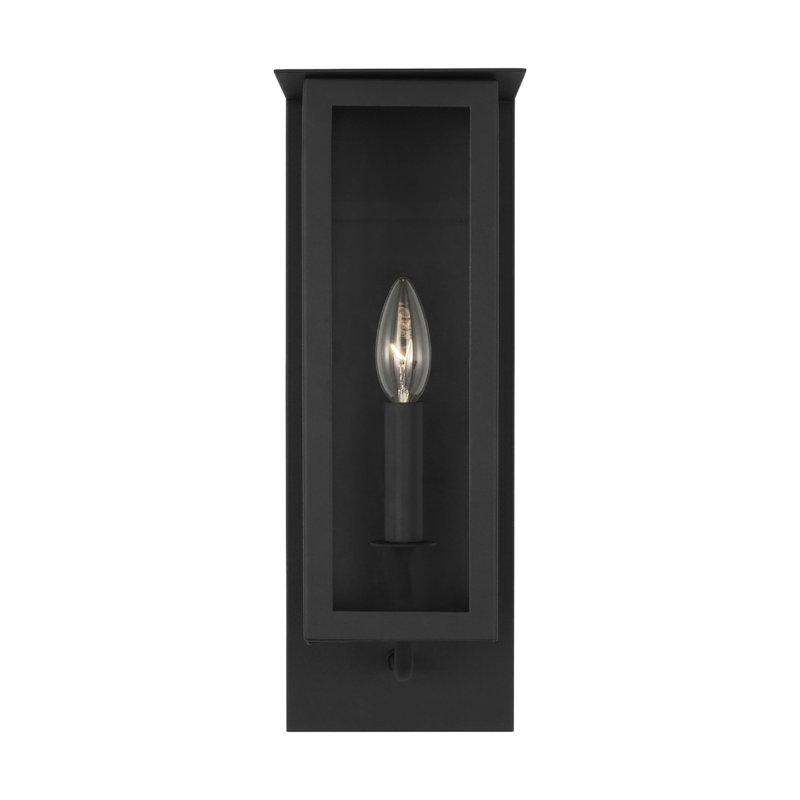 Aldo 1 Light Lantern Textured Black, 15.13" H x 5.38" W x 6.75" D