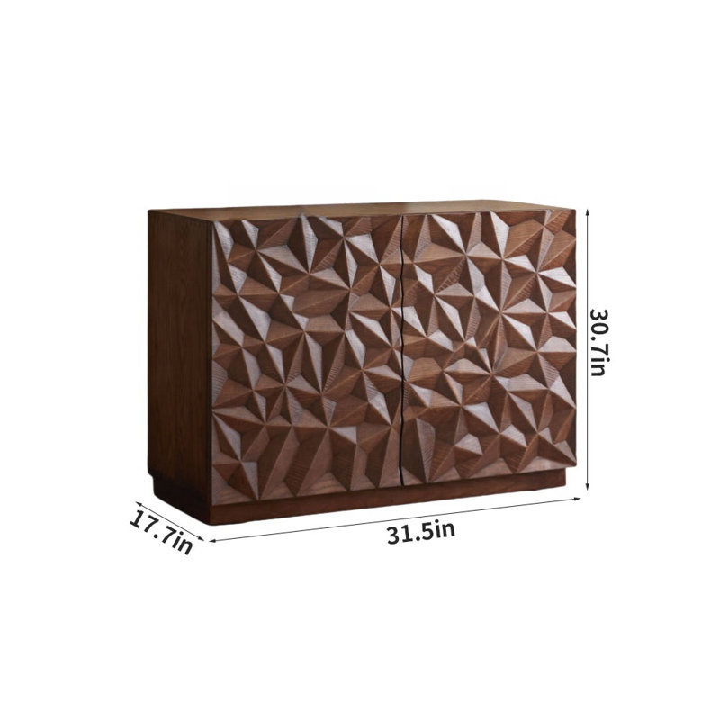 Accent Cabinet, 30.7" H x 31.5" W x 17.7" D