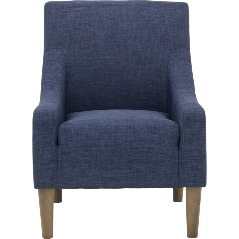 Shea Fabric Upholstered Armchair, Jitterbug Navy Performance Basketweave