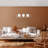 Elegant Adjustable Chandelier (3 Pieces), White Metal Body, 29.5 x 5.9 x 7.9 inches | Max Height: 43.3 inches | Compatible with E14 Bulbs (Max 40W), Perfect for Modern Living Rooms & Dining Areas, IP25 Rated-7450076