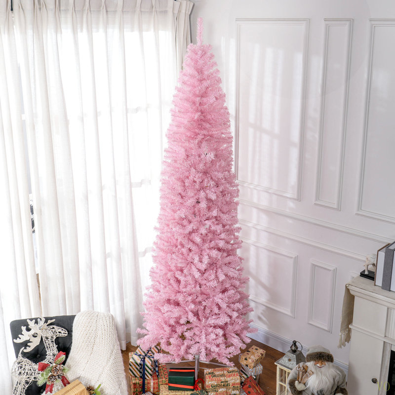 Sapin de Noël artificiel de 8 pi de hauteur avec 868 pointes de branches réalistes
