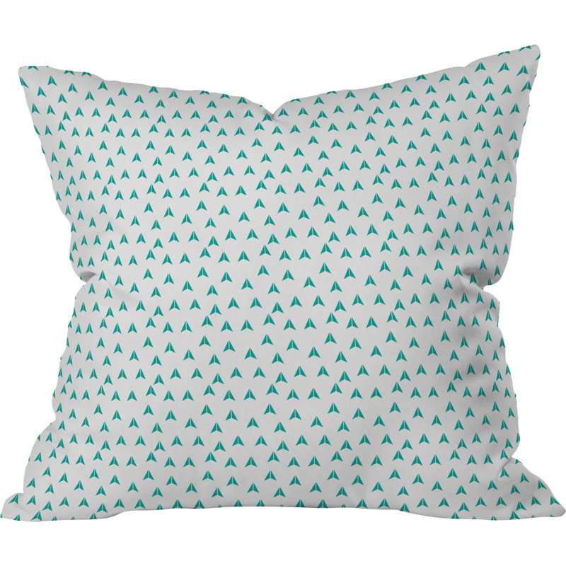 Aquios Indoor/Outdoor Throw Pillow, 18" x 18", Gray