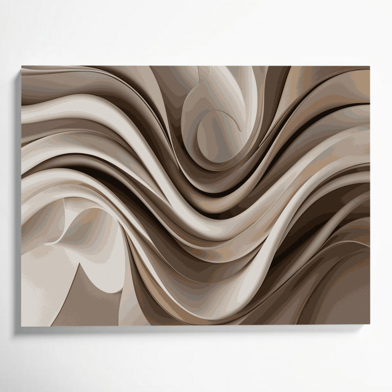 Art mural sur toile Biomorphic Abstraction 4, H 11 po x l 14 po