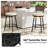 Swivel Outdoor Bar&Counter Stool with Cushion