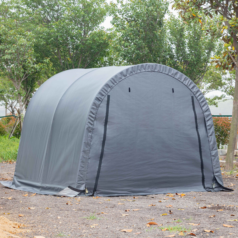 Atv Round-top Portable Shed 10'x10'x8', 8 Ft. H x 10 Ft. W x 10 Ft. D