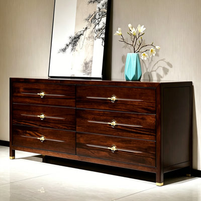 Chinese-style retro light luxury sideboard