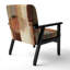 Chocolate Brown Elementary III - Upholstered Contemporary Arm Chair, Modern Abstract Accent Chair