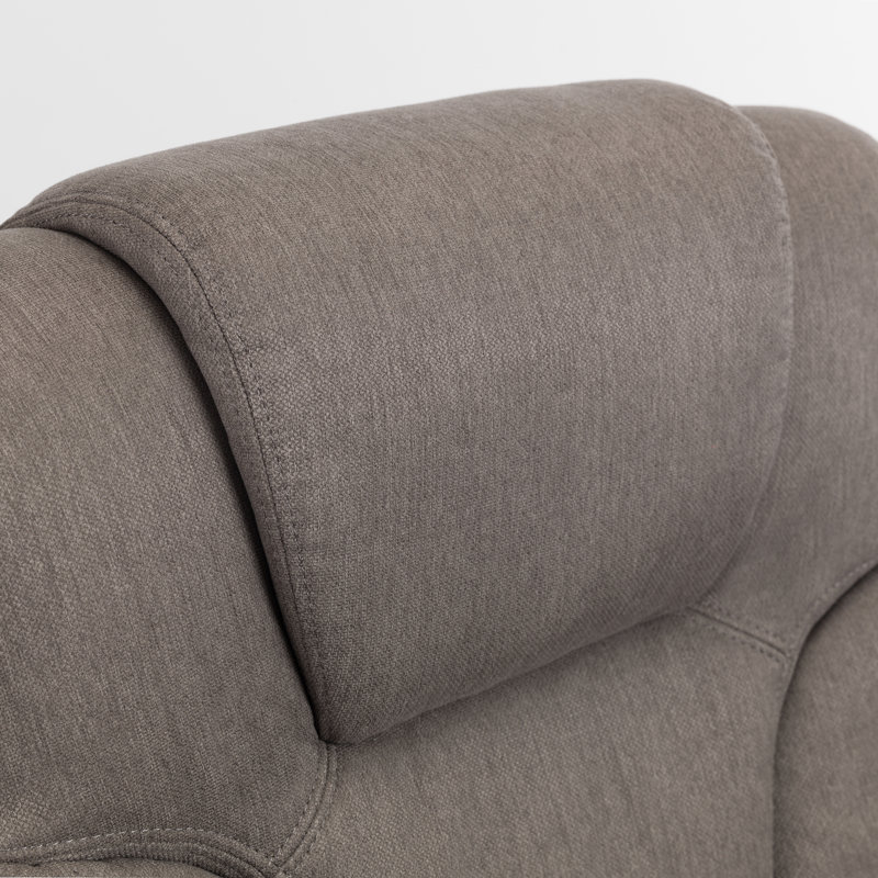 Guillot Swivel Recliner with Footstool, Grey