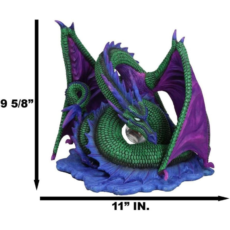 Figurine Ephos cadeau fantaisie Myths and Legends Nephtali eau élémentaire irisé Aqueon Dragon