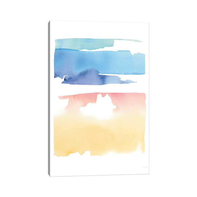 Waterslide Merger by Mike Schick - Wrapped Canvas Painting, 20.32 cm H x 30.48 cm W